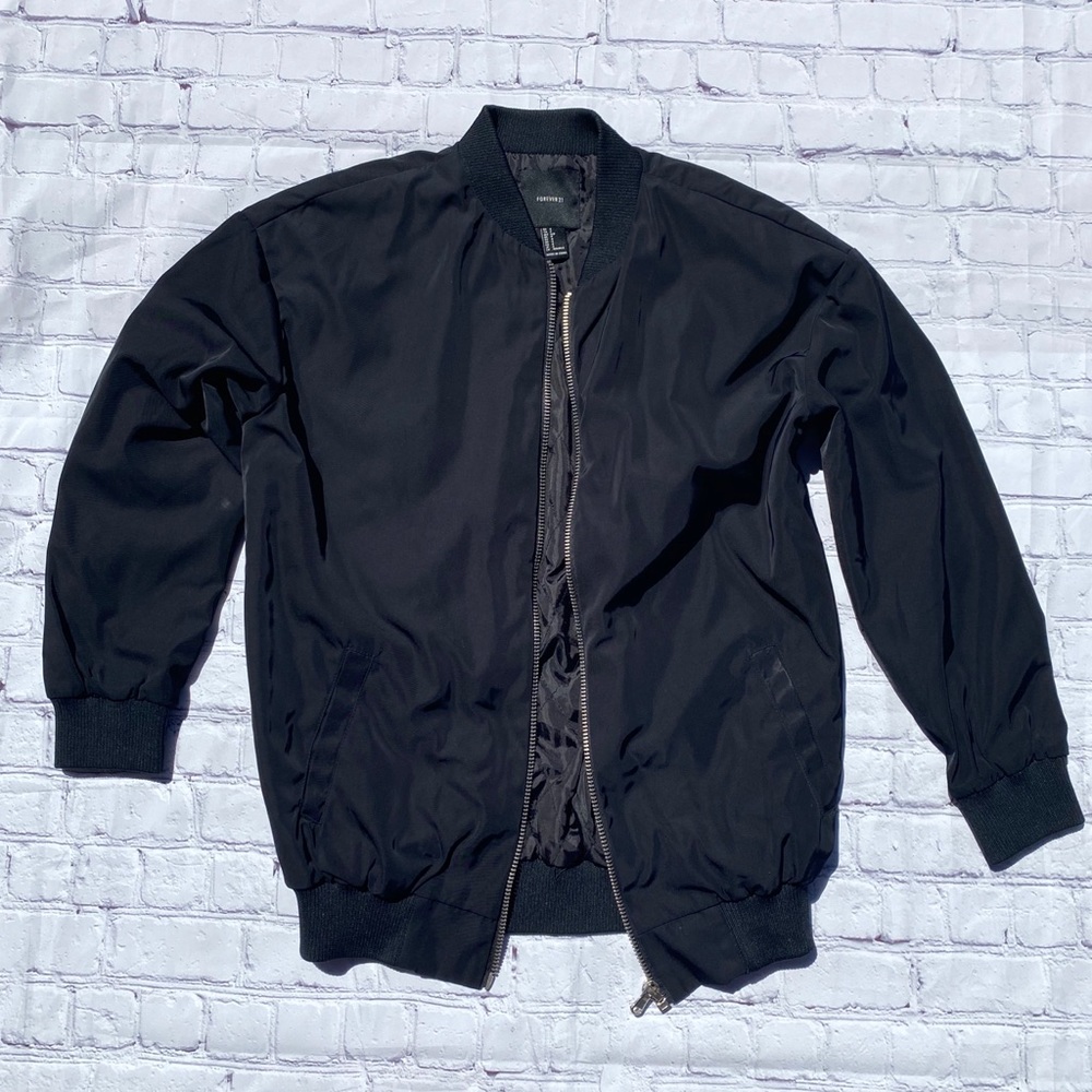 Long length bomber jacket